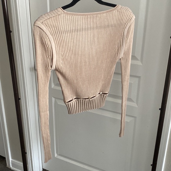 JONATHAN SIMKHAI Kenley Fine Wool Sweater in Sparrow Small - Picture 8 of 8